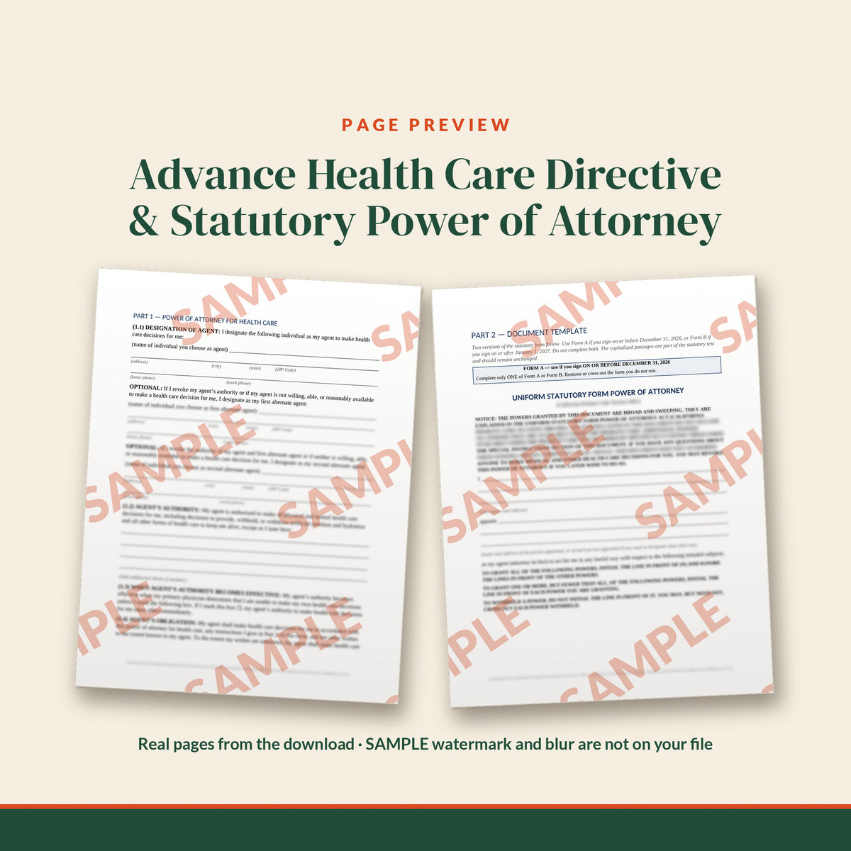 California Essential Estate Documents Kit, document preview, page 1