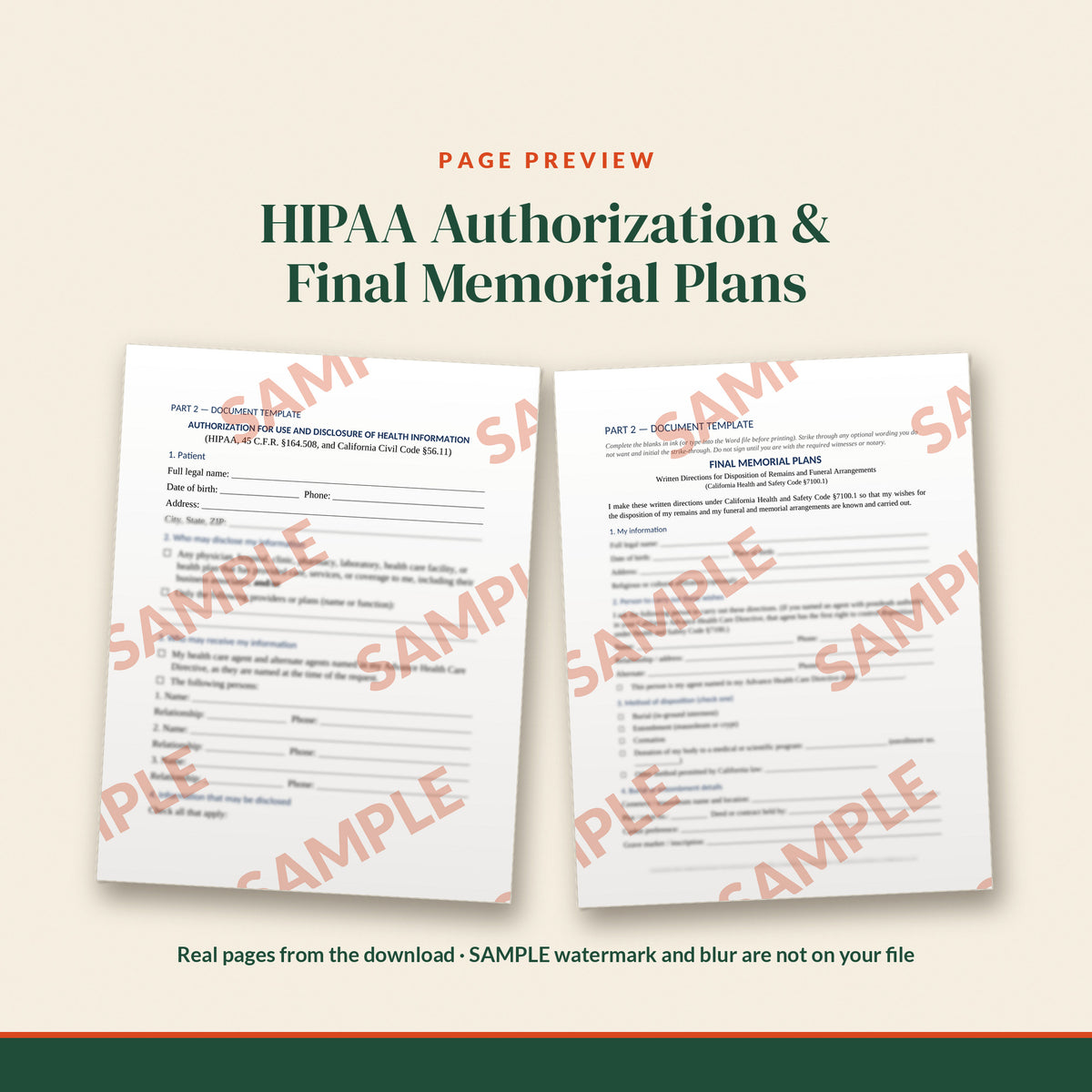 California Essential Estate Documents Kit, document preview, page 2