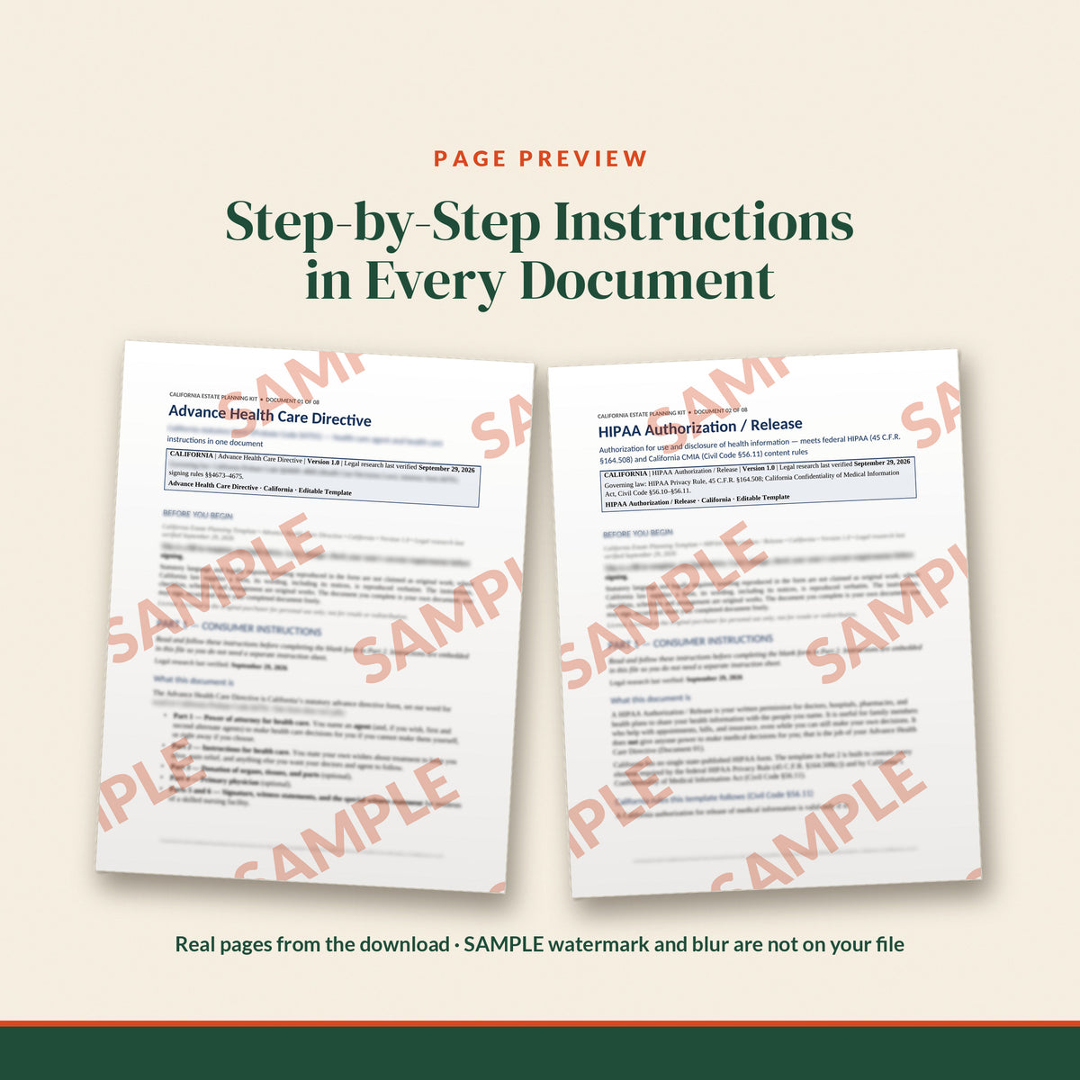California Healthcare Documents Duo, document preview, page 2
