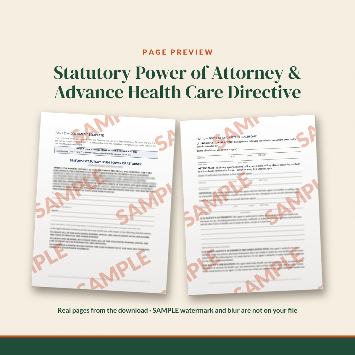 California Revocable Living Trust Estate Plan Kit, document preview, page 2