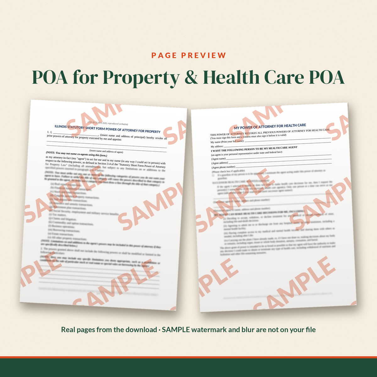 Illinois Essential Estate Documents Kit, document preview, page 1