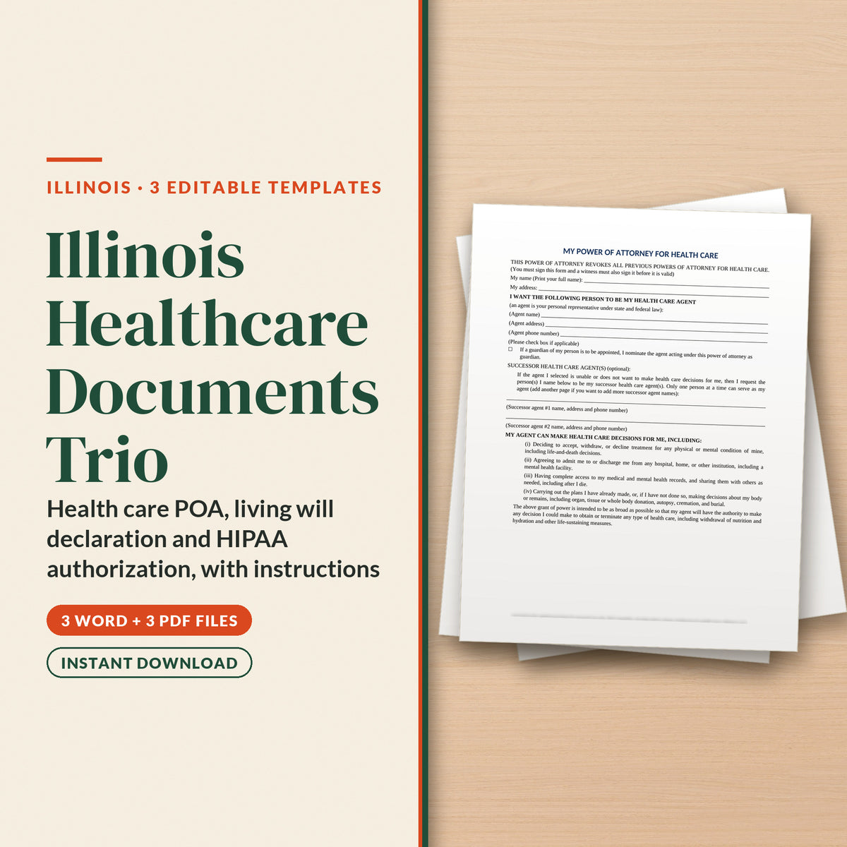 Illinois Healthcare Documents Trio, cover page