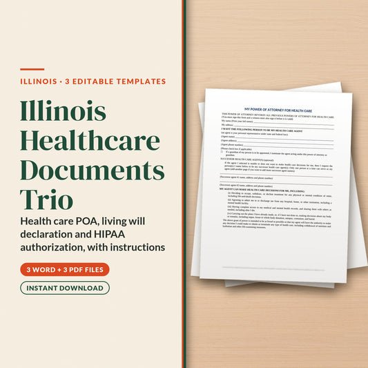 Illinois Healthcare Documents Trio, cover page