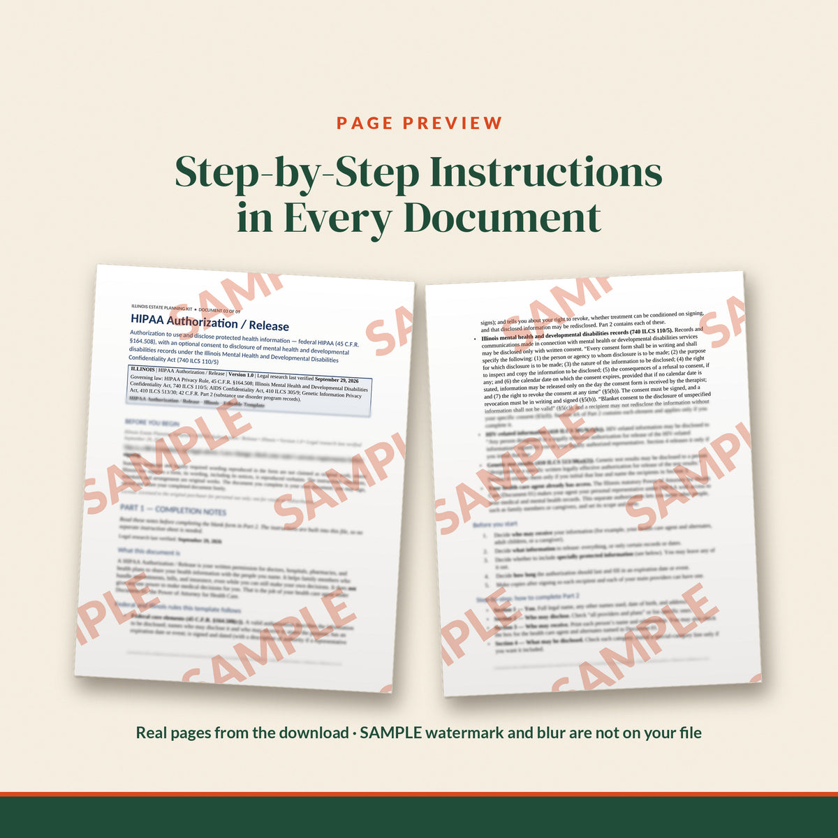 Illinois Healthcare Documents Trio, document preview, page 2
