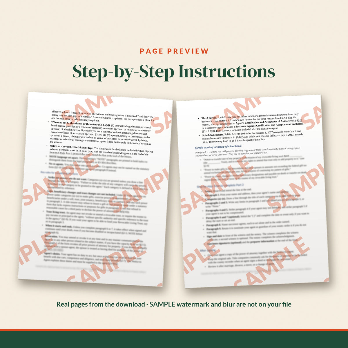 Illinois Statutory Short Form Power of Attorney for Property Template, document preview, page 1
