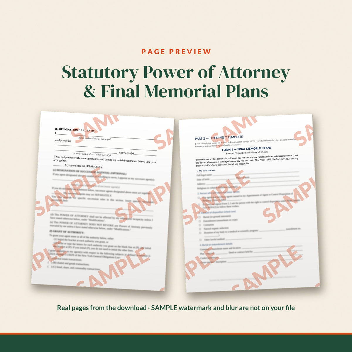 New York Essential Estate Documents Kit, document preview, page 2