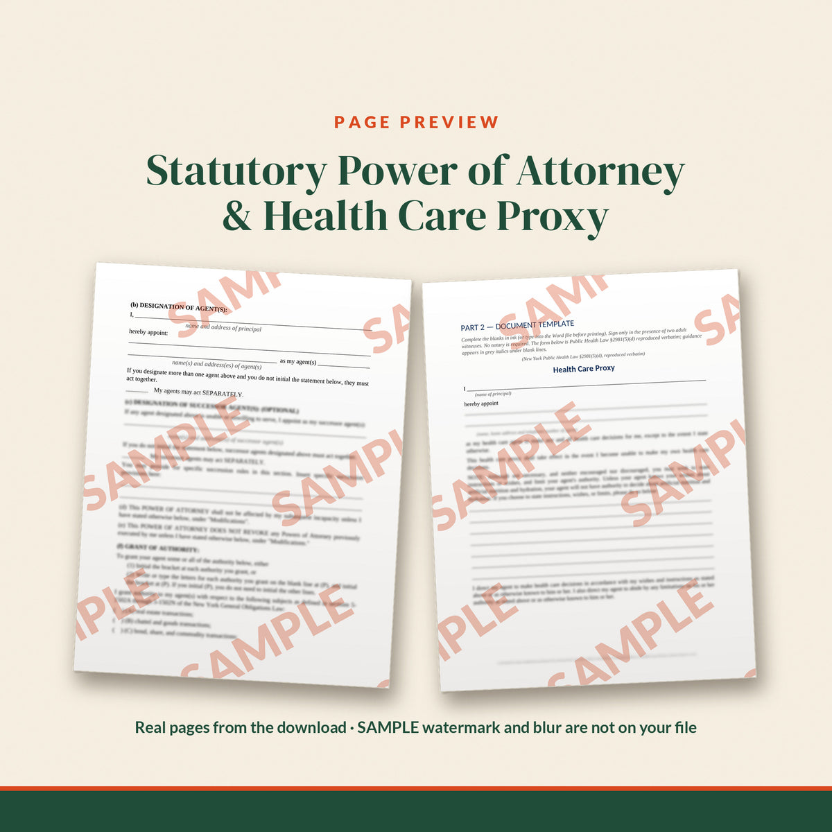 New York Revocable Living Trust Estate Plan Kit, document preview, page 2
