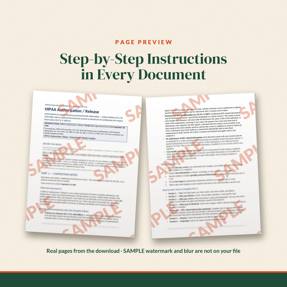 Pennsylvania Healthcare Documents Duo, document preview, page 2