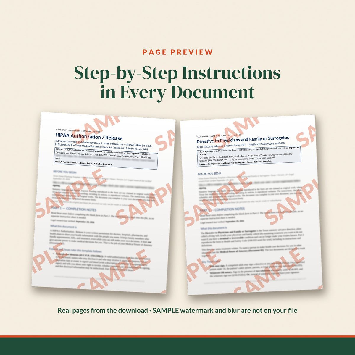 Texas Healthcare Documents Trio, document preview, page 2